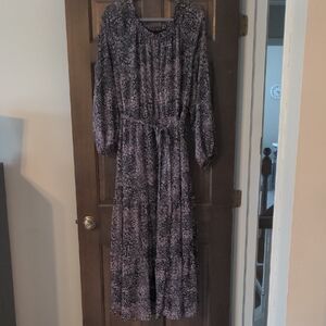 Ava & Viv Black and Pink Long Sleeve Dress